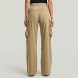 G-STAR Outlet High Waist Cargo Pants Beige