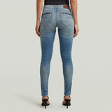 G-STAR Outlet Midge Zip Skinny Jeans Light blue