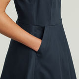 G-STAR Outlet Core Fit And Flare Dress Dark blue