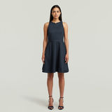G-STAR Outlet Core Fit And Flare Dress Dark blue