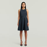 G-STAR Outlet Core Fit And Flare Dress Dark blue