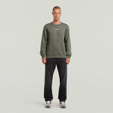 G-STAR Outlet Center Chest Logo Sweater Grey