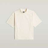 G-STAR Outlet Logo Mock T-Shirt Beige
