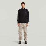 G-STAR Outlet Core Zip Through Knit Black