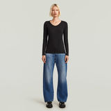 G-STAR Outlet Camiseta Core Eyben Slim U Negro