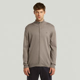 G-STAR Outlet Core Zip Through Knit Beige