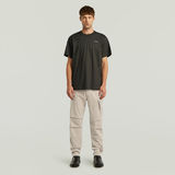 G-STAR Outlet Roxic Zip Straight Tapered Pants Beige