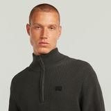 G-STAR Outlet Pullover Half Zip Knit Grey