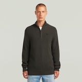 G-STAR Outlet Pullover Half Zip Knit Grey