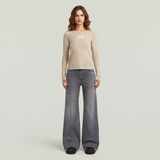 G-STAR Outlet Deck Ultra High Wide Leg Jeans Grey