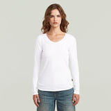 G-STAR Outlet Camiseta Core Eyben Slim U Blanco