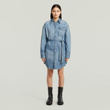 G-STAR Outlet Vestido Belted Shirt Azul intermedio