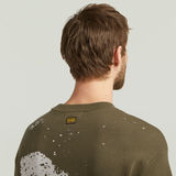 G-STAR Outlet Sprayed 89 Relaxed Knit Green