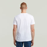 G-STAR Outlet Outline Corporate Script Logo T-Shirt White