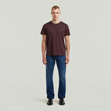 G-STAR Outlet Outline Corporate Script Logo T-Shirt Purple