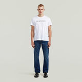G-STAR Outlet Outline Corporate Script Logo T-Shirt White