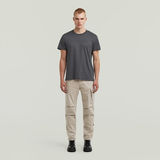 G-STAR Outlet Outline Corporate Script Logo T-Shirt Grey