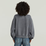 G-STAR Outlet Sudadera Overdyed Big Sleeve Oversized Gris