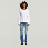 G-STAR Outlet Camiseta Front Seam Blanco