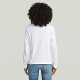G-STAR Outlet Camiseta Front Seam Blanco