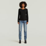 G-STAR Outlet Camiseta Front Seam Negro