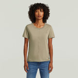 G-STAR Outlet Front Seam T-Shirt Beige