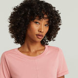 G-STAR Outlet Front Seam T-Shirt Pink