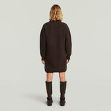 G-STAR Outlet Vestido de punto Cable Loose Marrón
