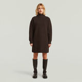 G-STAR Outlet Vestido de punto Cable Loose Marrón