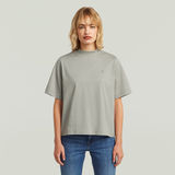 G-STAR Outlet Logo Mock T-Shirt Grey