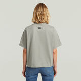 G-STAR Outlet Logo Mock T-Shirt Grey
