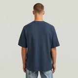G-STAR Outlet Camiseta estructurada Chest Logo Azul oscuro