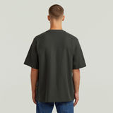 G-STAR Outlet Camiseta estructurada Chest Logo Gris