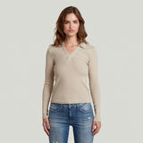 G-STAR Outlet Polo Slim Beige
