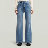 G-STAR Outlet Jeans Deck Ultra High Wide Leg Azul intermedio