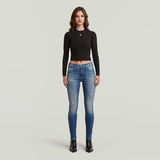 G-STAR Outlet Top Cropped Mock Slim Negro