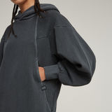 G-STAR Outlet Overdyed Hooded Sweater Dress Black