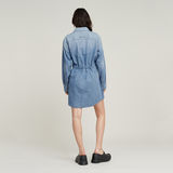 G-STAR Outlet Vestido Relaxed Drawcord Denim Azul claro