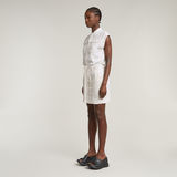 G-STAR Outlet Vestido Pocket Cap Sleeve Blanco
