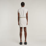 G-STAR Outlet Vestido Pocket Cap Sleeve Blanco