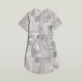 G-STAR Outlet Vestido con cinturón y cortes laterales Multi color