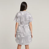 G-STAR Outlet Vestido con cinturón y cortes laterales Multi color