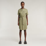 G-STAR Outlet Vestido Belted Verde