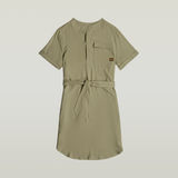 G-STAR Outlet Vestido Belted Verde