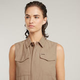 G-STAR Outlet Summer Playsuit Beige