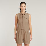 G-STAR Outlet Summer Playsuit Beige