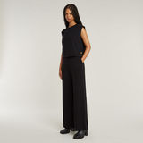 G-STAR Outlet Double Layer Wide Leg Jumpsuit Black