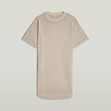 G-STAR Outlet Vestido camiseta Overdyed Saddle Sleeve Loose Beige