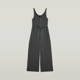 G-STAR Outlet Overdyed Utility Loose Jumpsuit Black
