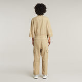 G-STAR Outlet Wrap Jumpsuit Beige